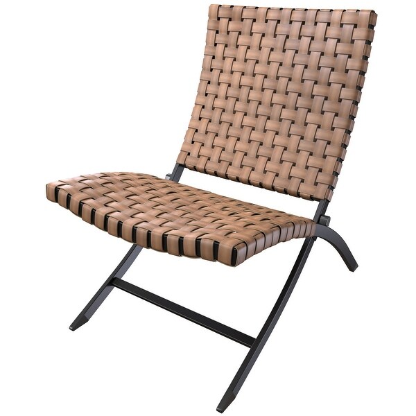 3 Piece Rattan Patio Set Furniture Foldable Wicker Lounger Chairs and Coffee Table Set For Outdoor Backyard Lawn Balcony