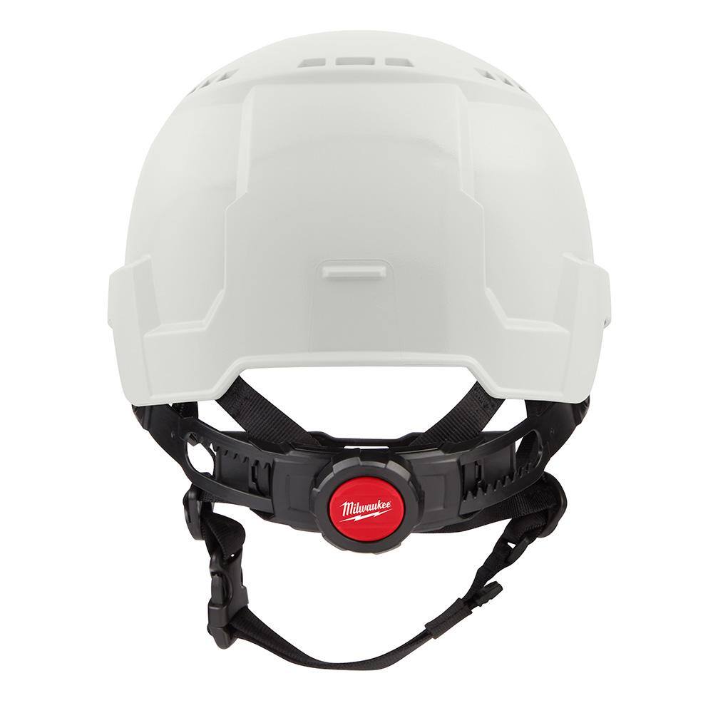 MW BOLT White Type 2 Class C Front Brim Vented Safety Helmet with Smoke Full Face Shield 48-73-1320-48-73-1425