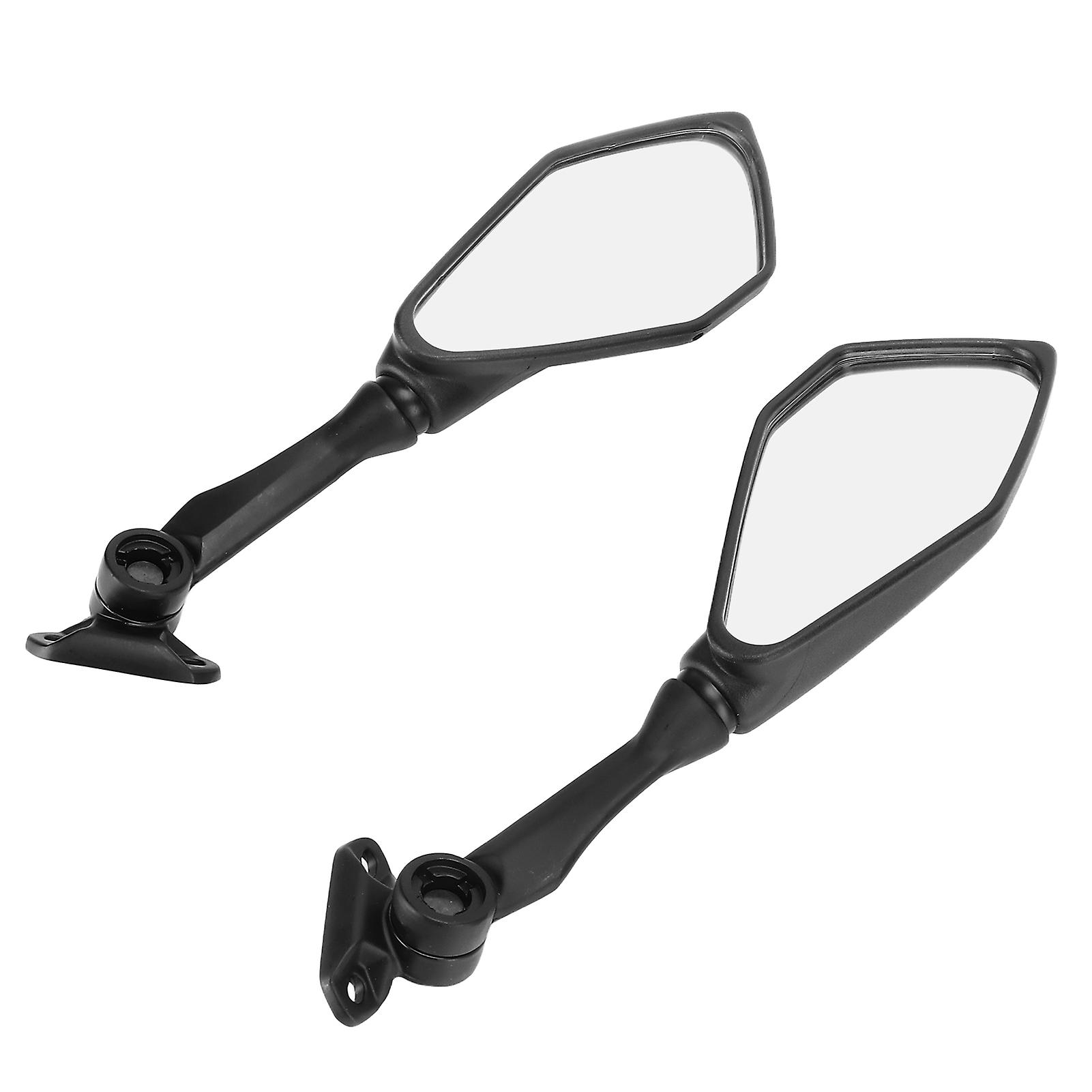 Pair Motorcycle Rear View Mirrors Folding Black Replacement For Ninja 300 250 Zx6r 636 300r Ex300 Abs 20112018