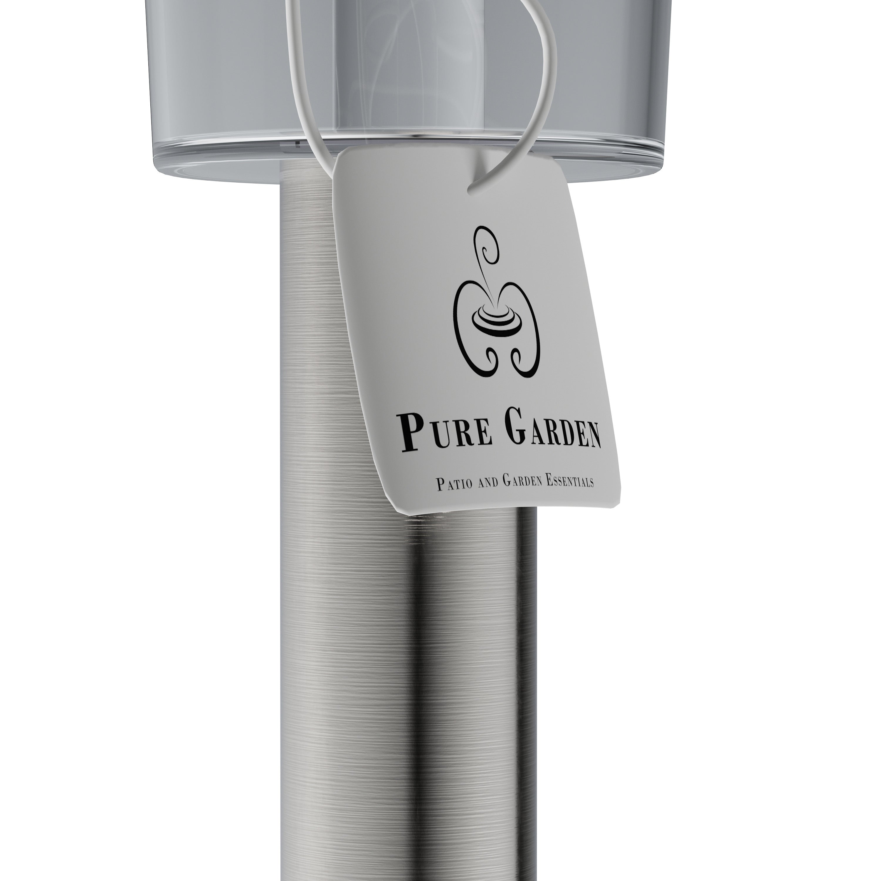 Pure Garden， Solar Path Lights， 1.2 ft. Stainless Steel， Set of 12