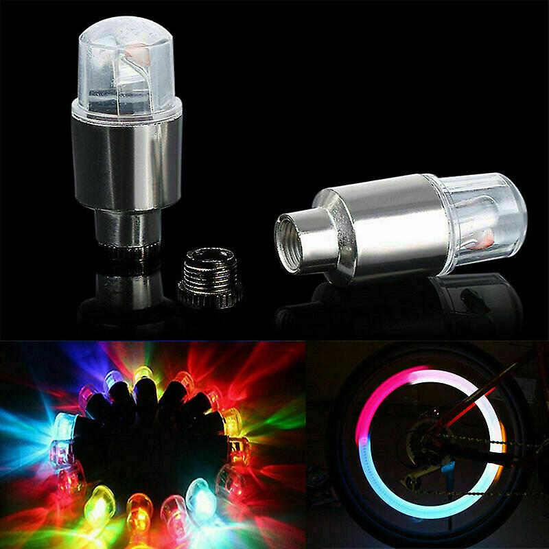 Tire Valves Cap Led Lights Universal Car Motorcycle Bicycle Tyre Hub Motion Sensor Glowing Bulbs Cycling Lamp Accessories