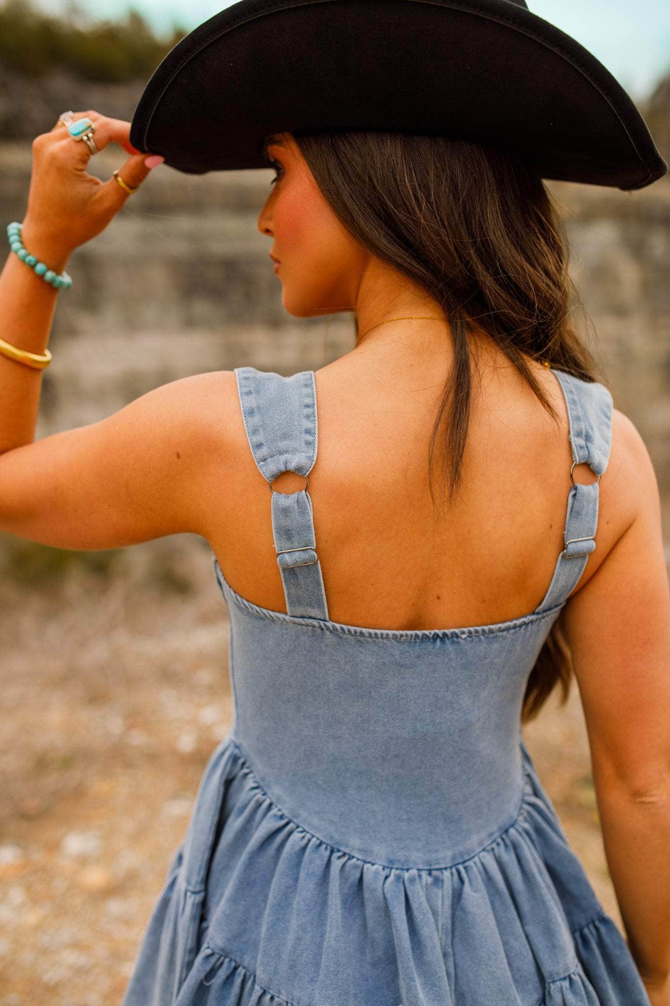 [Pre-Order!] Countryside Denim Romper