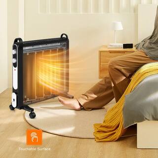 Gymax 1500-Watt Mica Heater Portable Electric Space Heater with Overheat Protection GYM08812