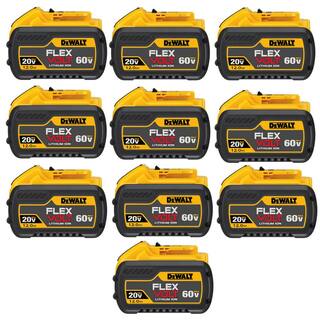 DW FLEXVOLT 20V60V MAX Lithium-Ion 12.0Ah Battery Pack (10-Pack) DCB612-10