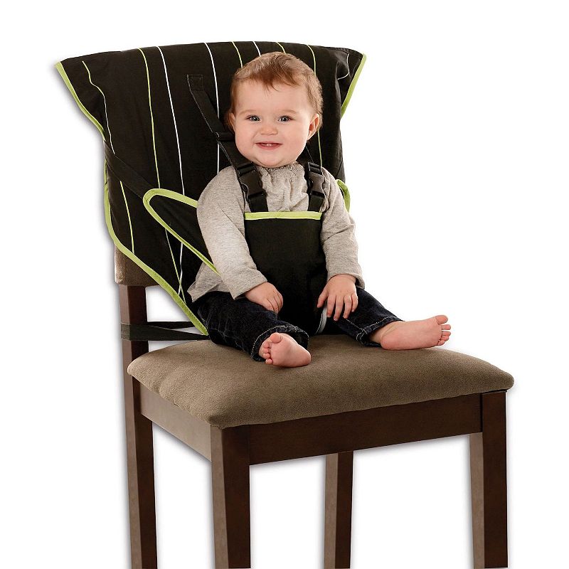 Cozybaby Portable Washable Travel Cloth Easy Seat High Chair， Black / Green