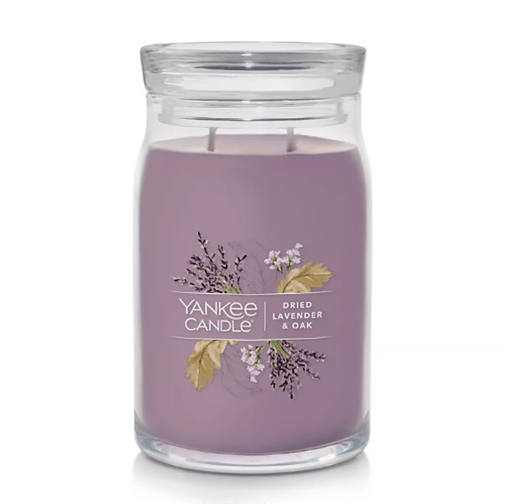 Yankee Candle  Signature Large Jar Candle in Dried Lavender & Oak