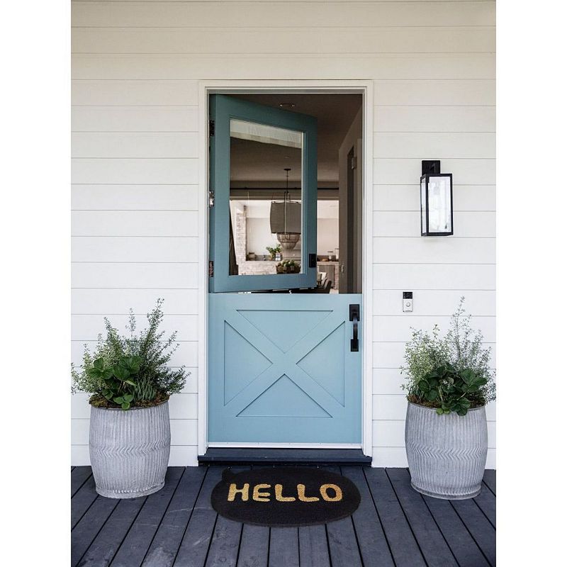 RugSmith Shaped Hello Doormat