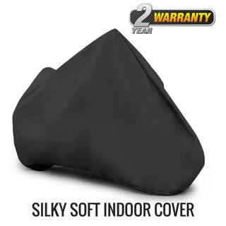 Budge Indoor Stretch 96 in. x 44 in. x 44 in. Black Motorcycle Cover Size MC-1 MC095003003