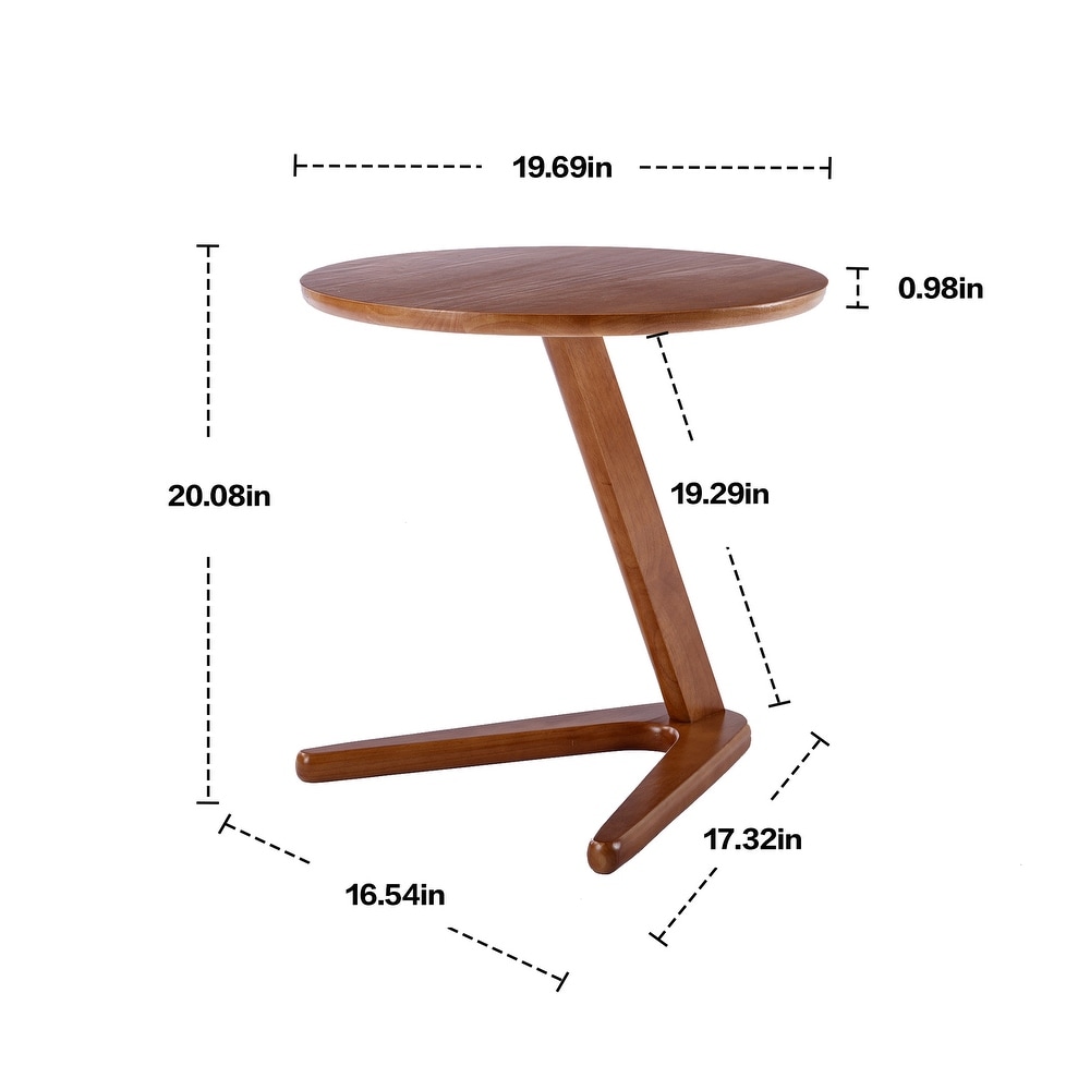 COOLMORE Side Table Round  Small Accent Table Modern End Table for Living Room /Bedroom/ Office