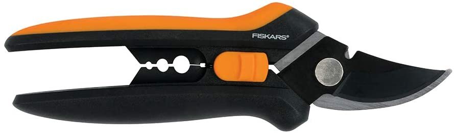 Fiskars 399261-1001 399261 Floral Pruner, Black/Orange