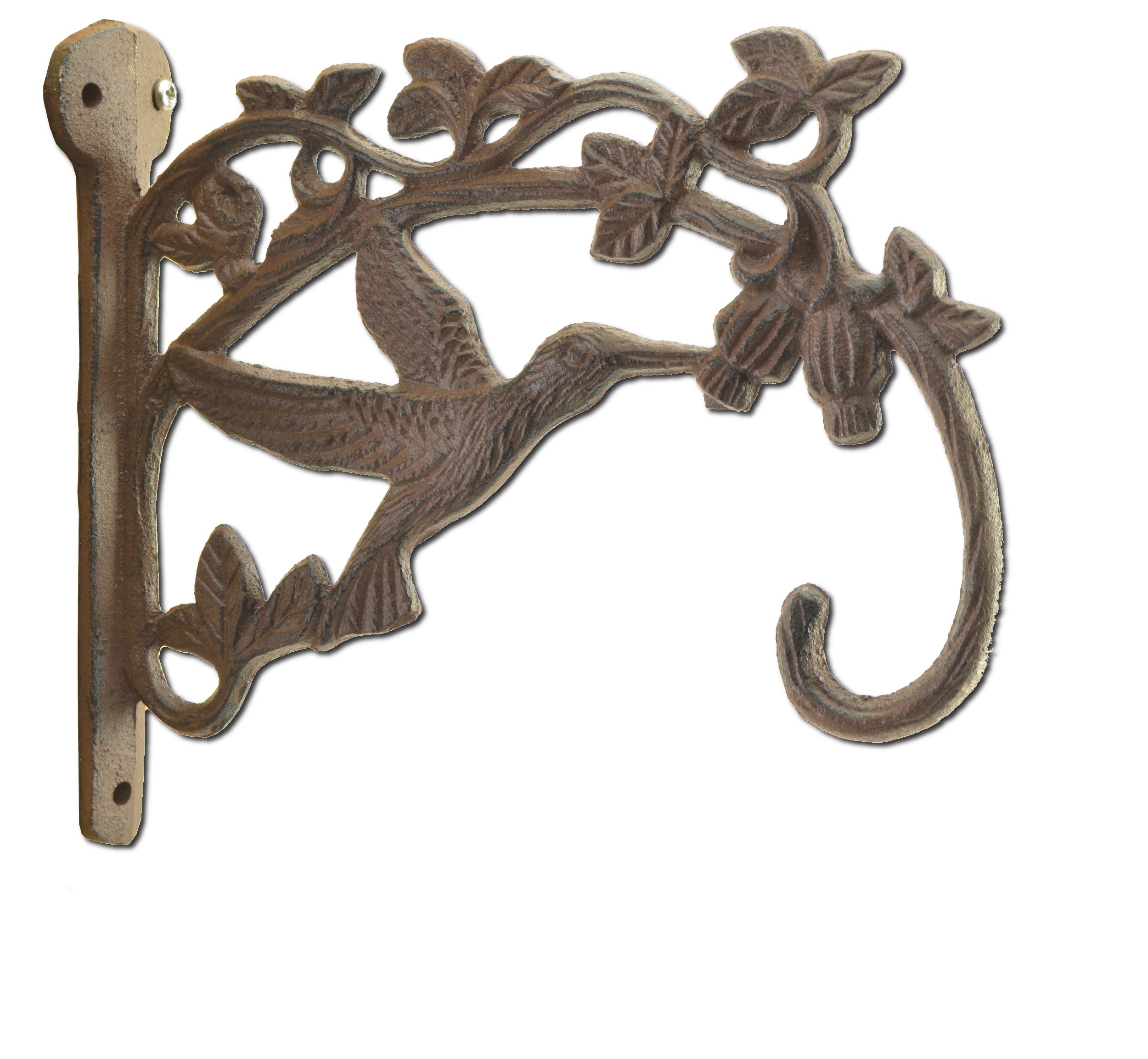 Decorative Cast Iron Plant Hanger - Hummingbird - 7.5