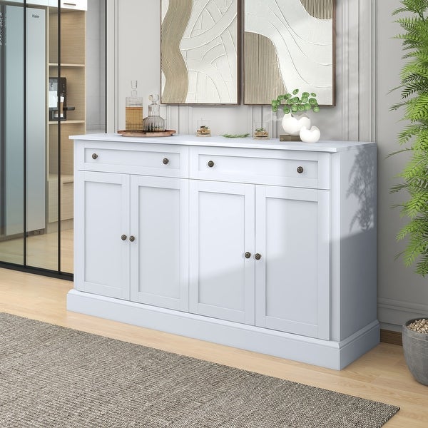 Kitchen Sideboard Storage Buffet Cabinet with 2 Drawers and 4 Doors