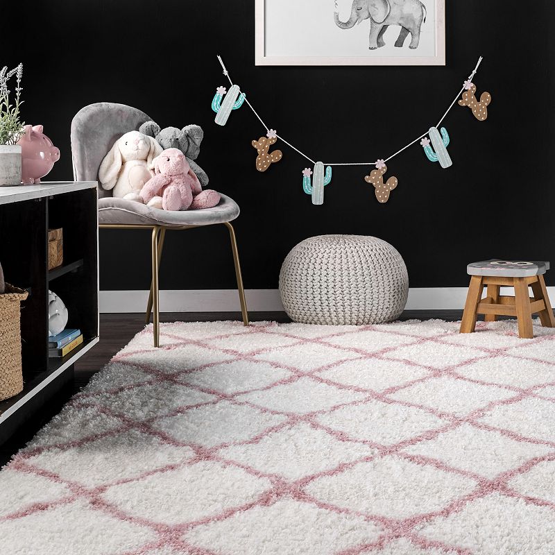 nuLOOM Airy Shag Nelda Lattice Rug