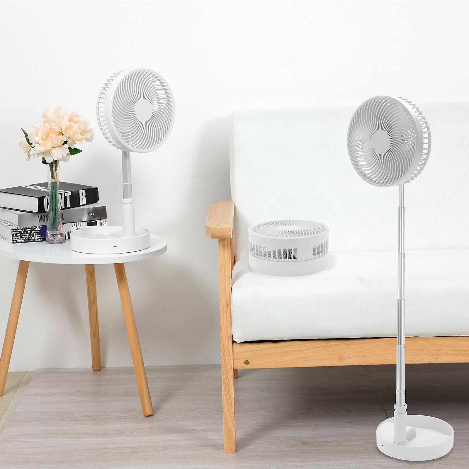 Cordless Telescopic Folding Fan Cooling Wireless Portable Rechargeable Fan