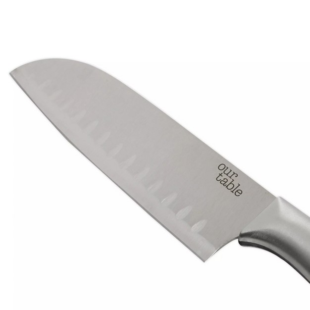 Gibson Our Table 2 Piece Stainless Steel Santoku Knife Set