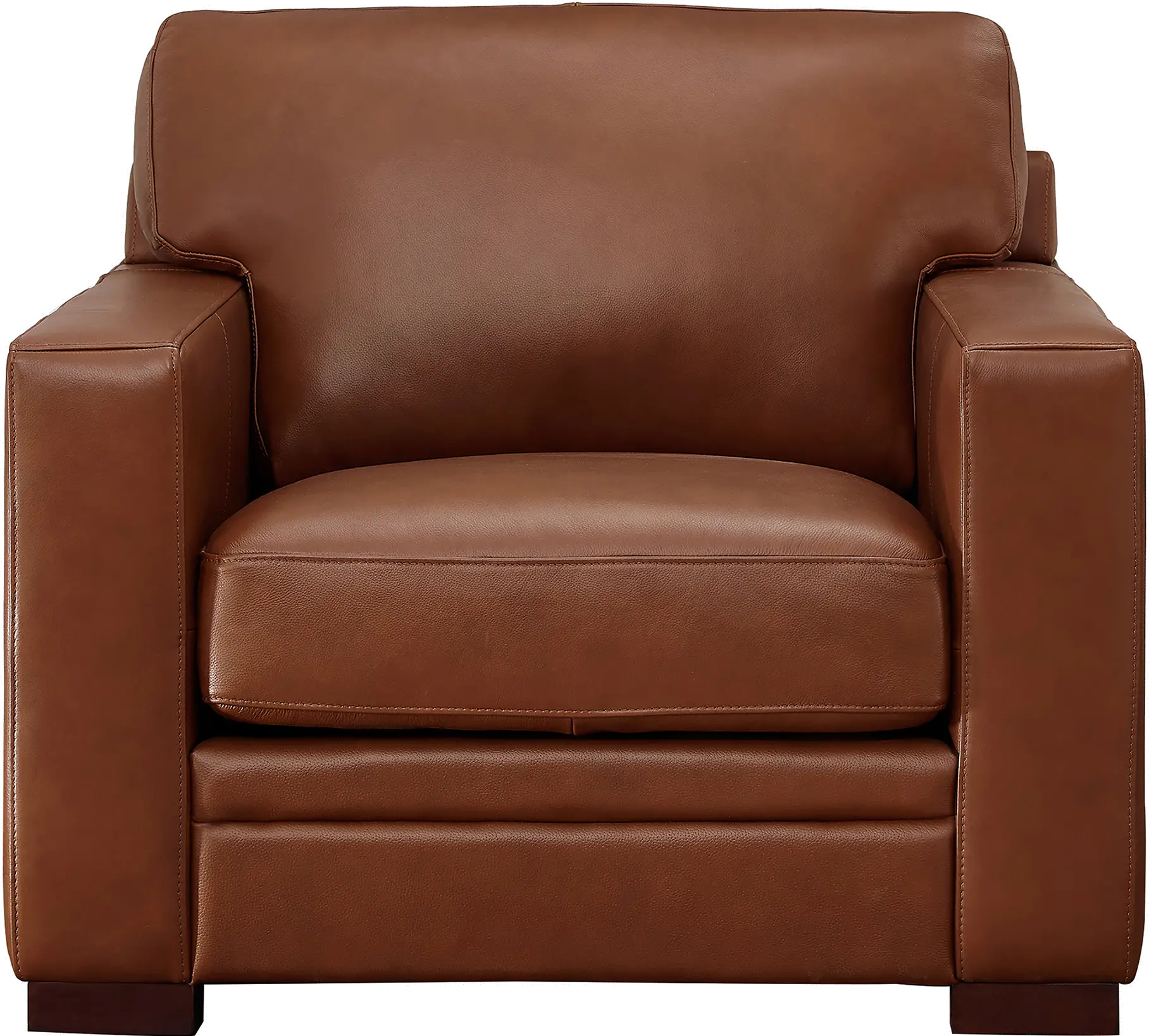 Chatsworth Brown Leather Accent Chair