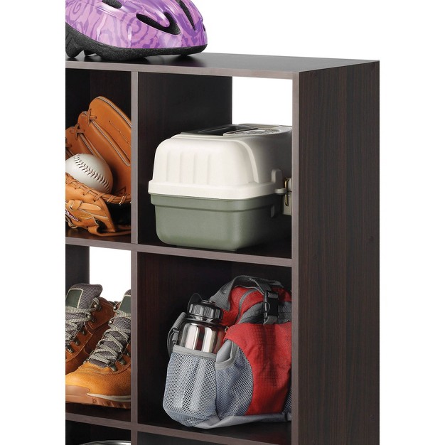 Whitmor 9 Section Cube Organizer Espresso