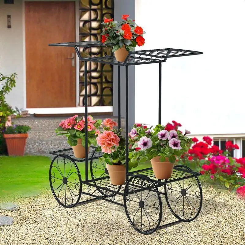 Hut Shape Metal Plant Stand High Quality Plant Pot Stand Planter Elegant For Home Indoor Outdoor Decor Usage In Wholesale