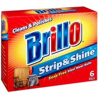 Brillo Strip and Shine Steel Wool Ball (6-Count Case of 24) 23306