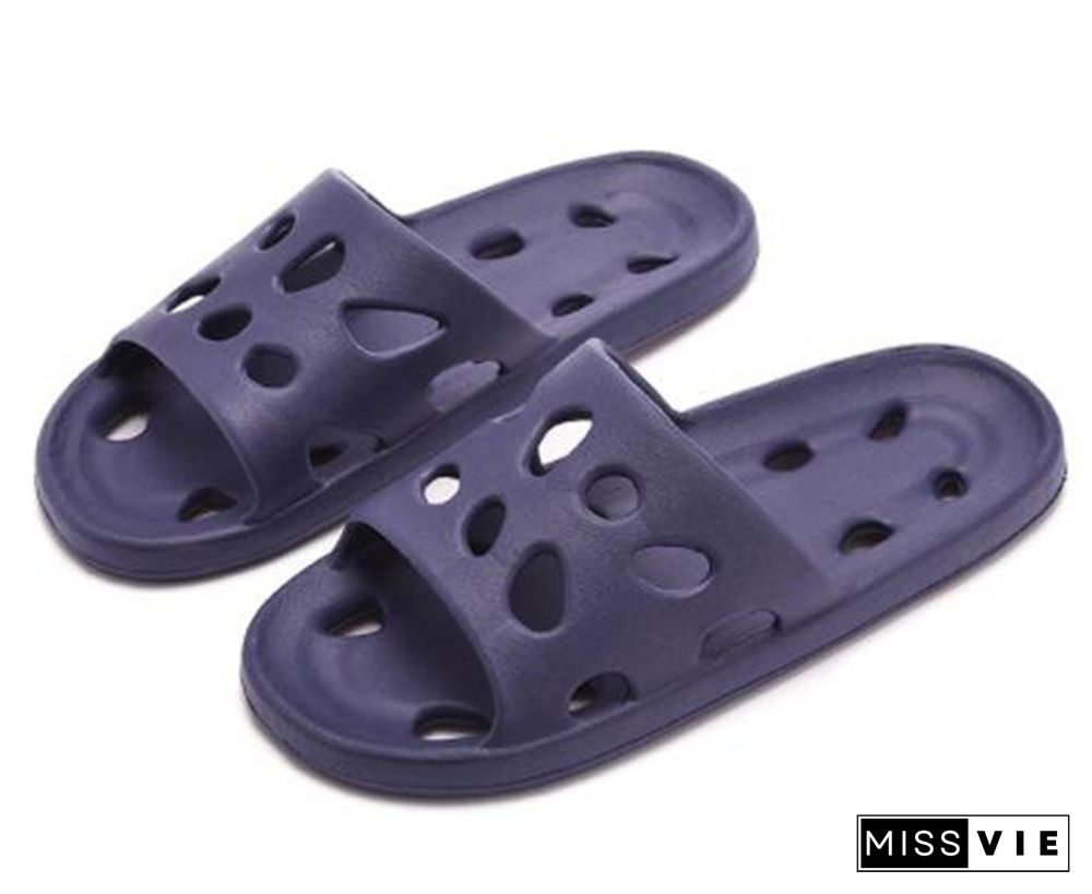 Summer Leaky Slippers Bathroom Bathing Confortable Men Women Couple Home Indoor Non-slip EVA Sandals Slippers Beach Slippers