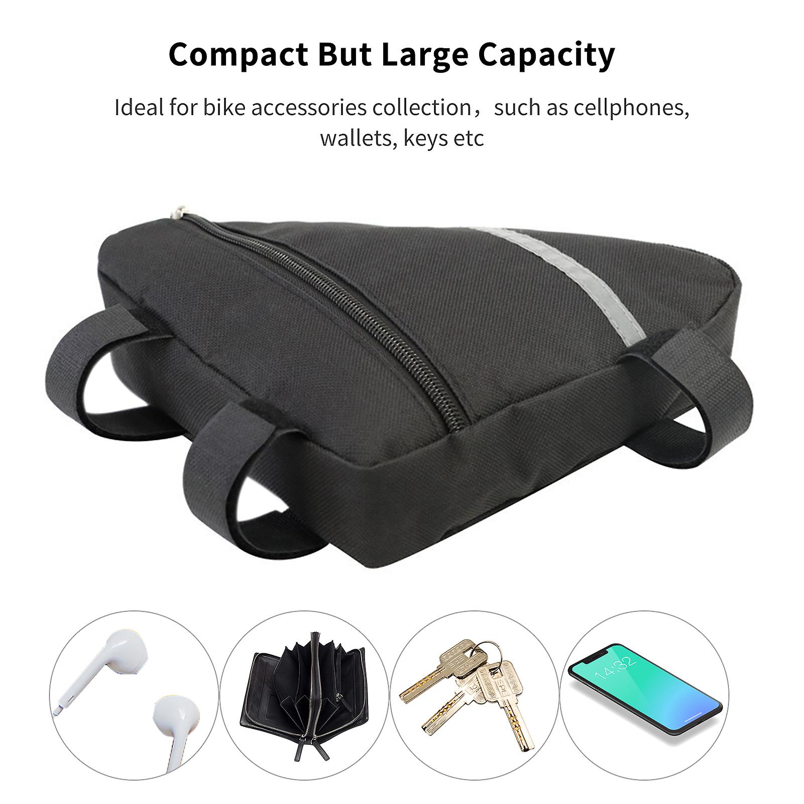 Frame Bike Bag Front Tube Triangled Pouch Bag Saddle Pouch Bike Accessories For Outdoor Cycling No.290314