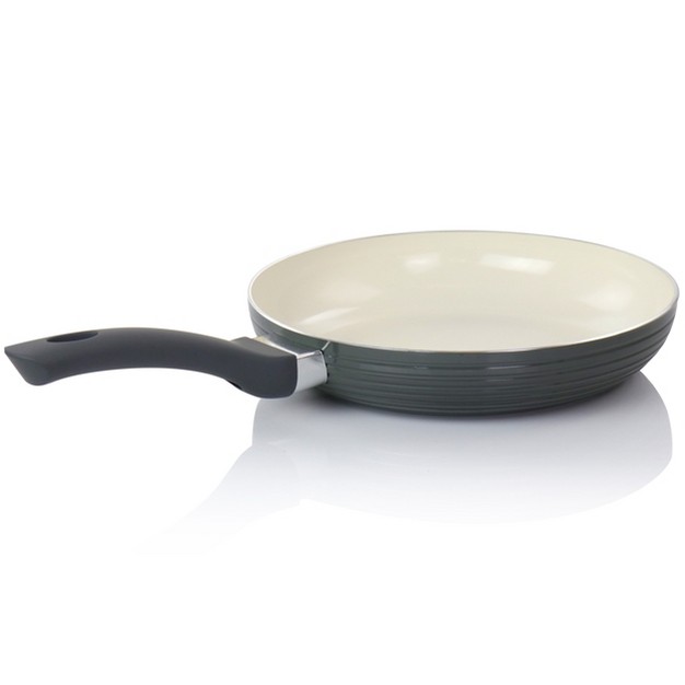 Oster Ridge Valley 10 Inch Aluminum Nonstick Frying Pan In Grey