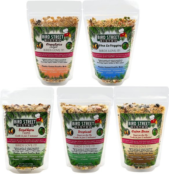 Bird Street Bistro Sample Pack Bird Food， 5 count