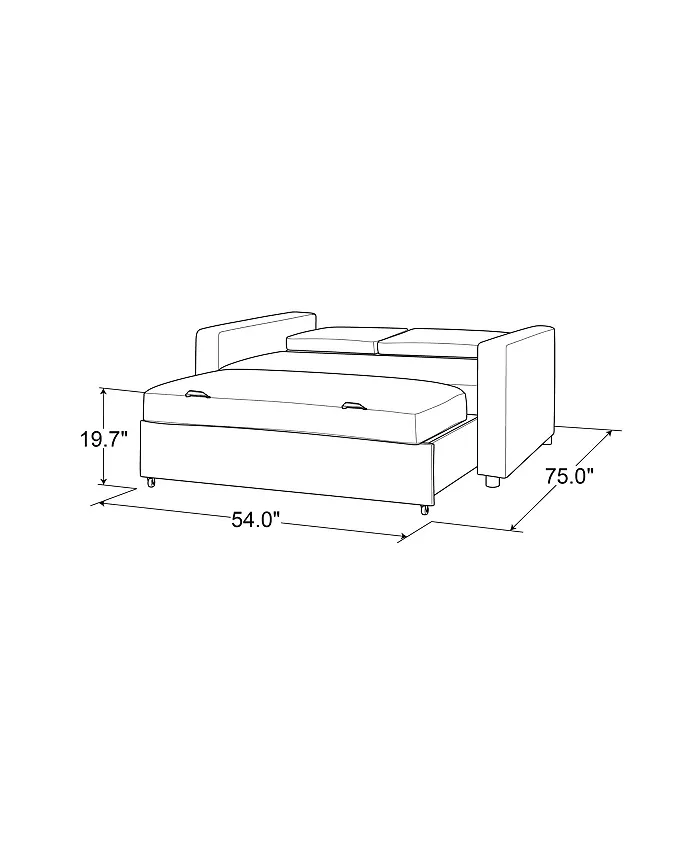 Serta Helga 66 Convertible Sofa