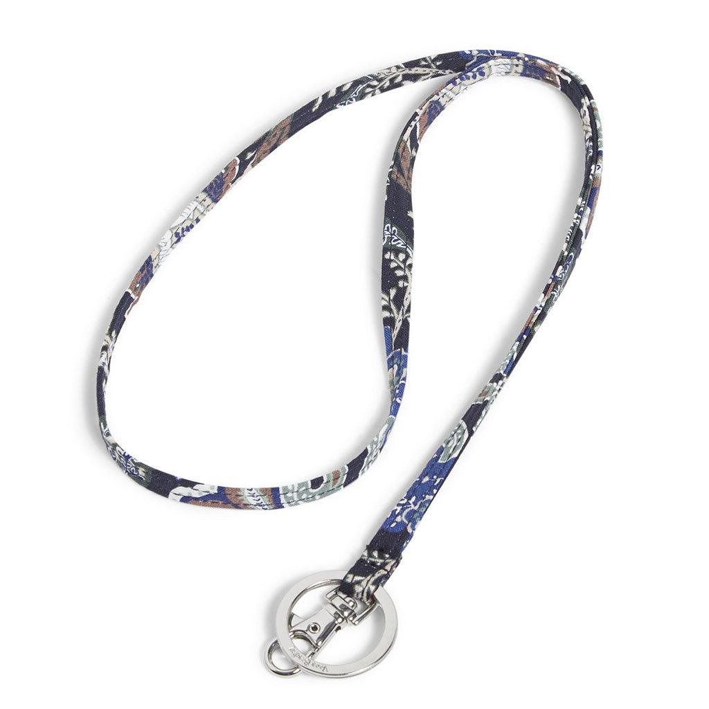 Vera Bradley  Recycled Cotton Lanyard in Java Navy Camo