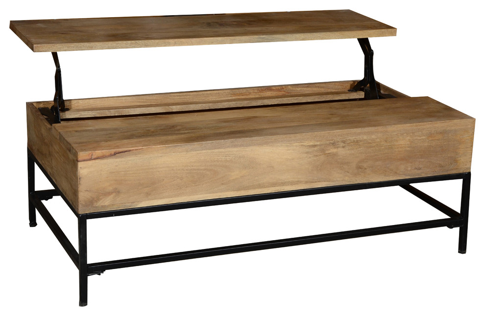 Storage Coffee Table   Industrial   Coffee Tables   by Rustic Home Interiors  Houzz