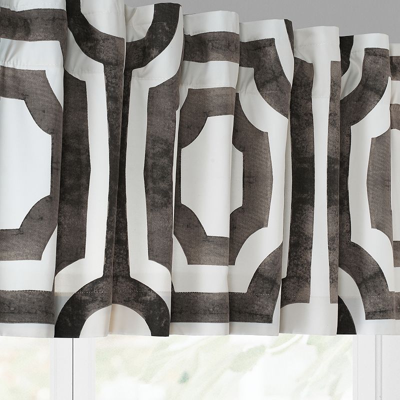 EFF Mecca Printed Cotton Window Valance， 50 X 19