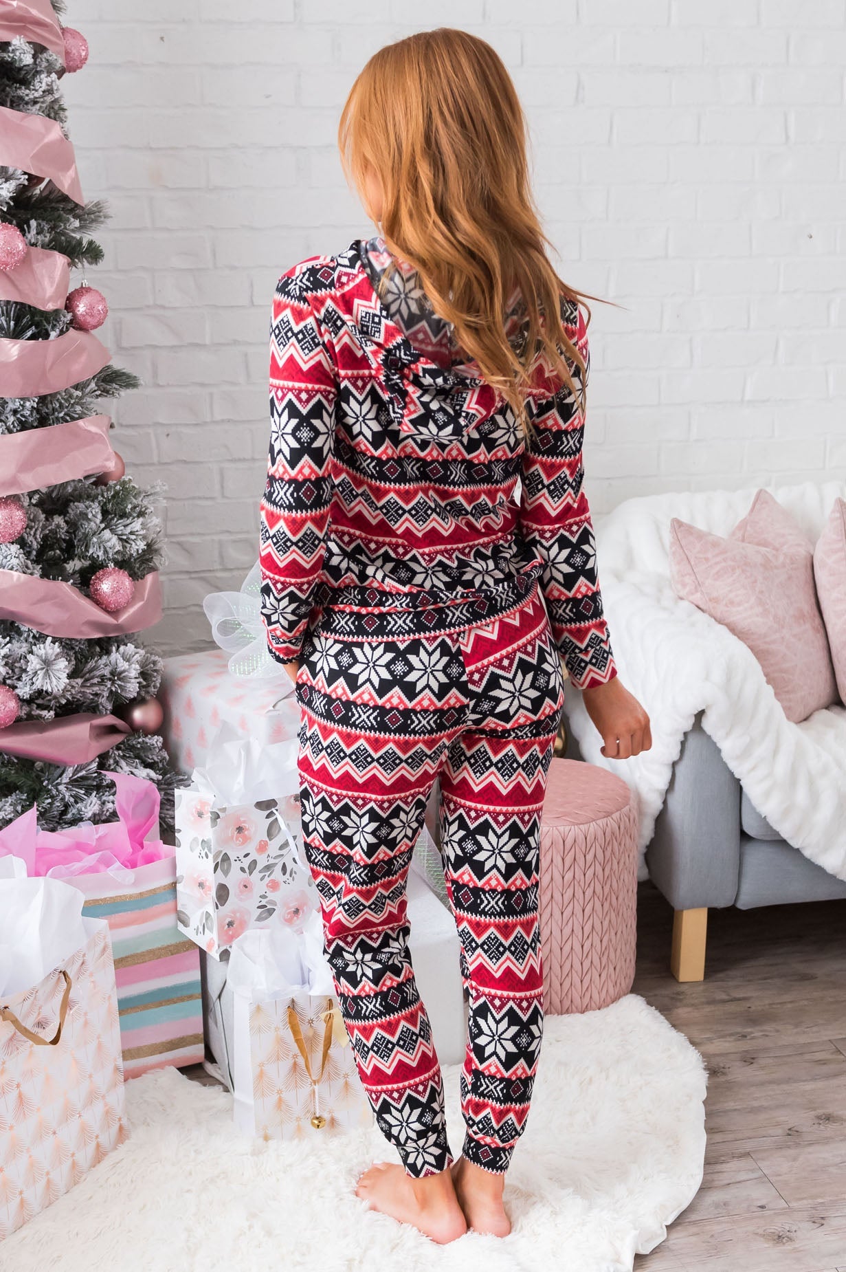 Cheery Little Snowflakes Modest Lounge Set