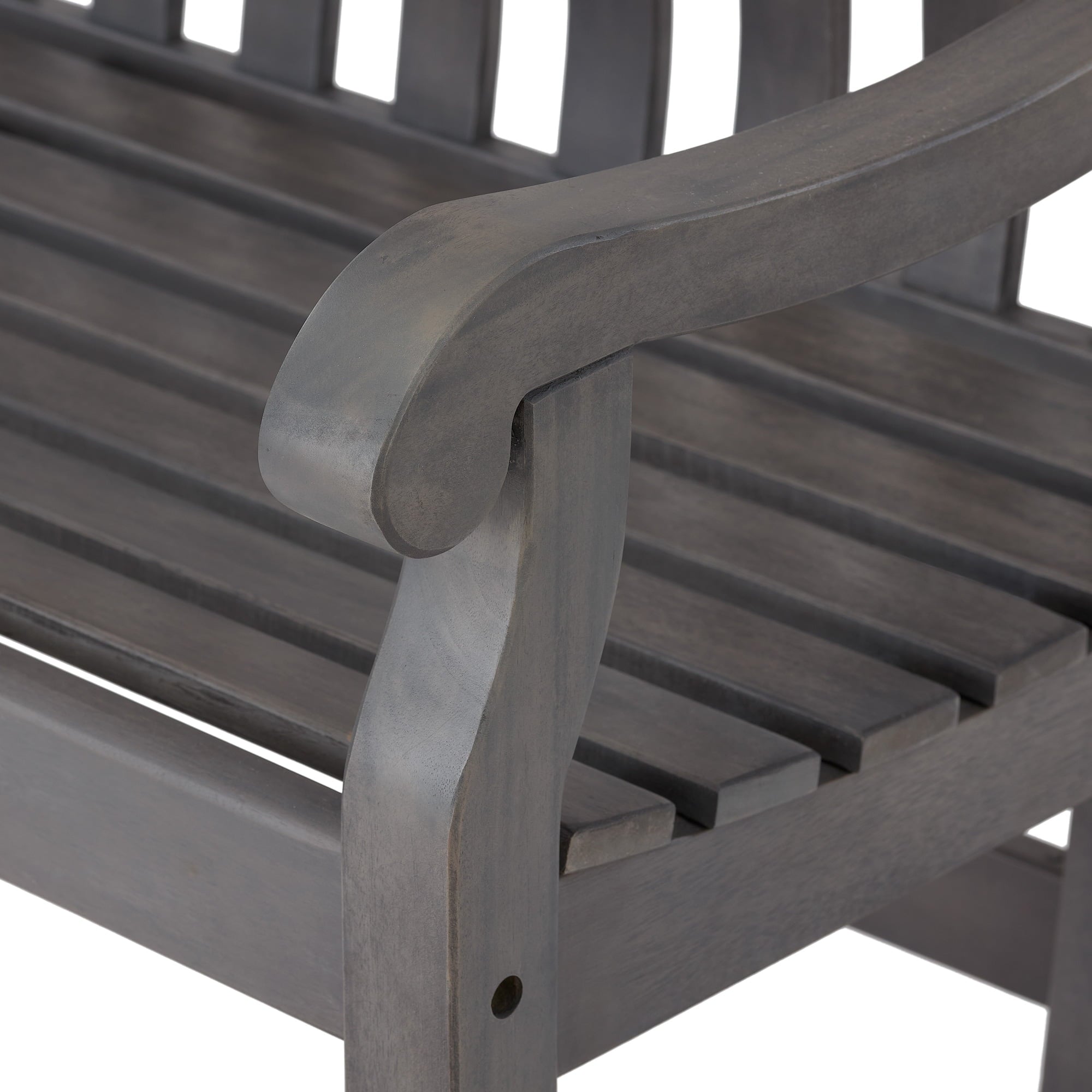 Better Homes & Gardens Delahey Wood Outdoor Glider Bench - Gray