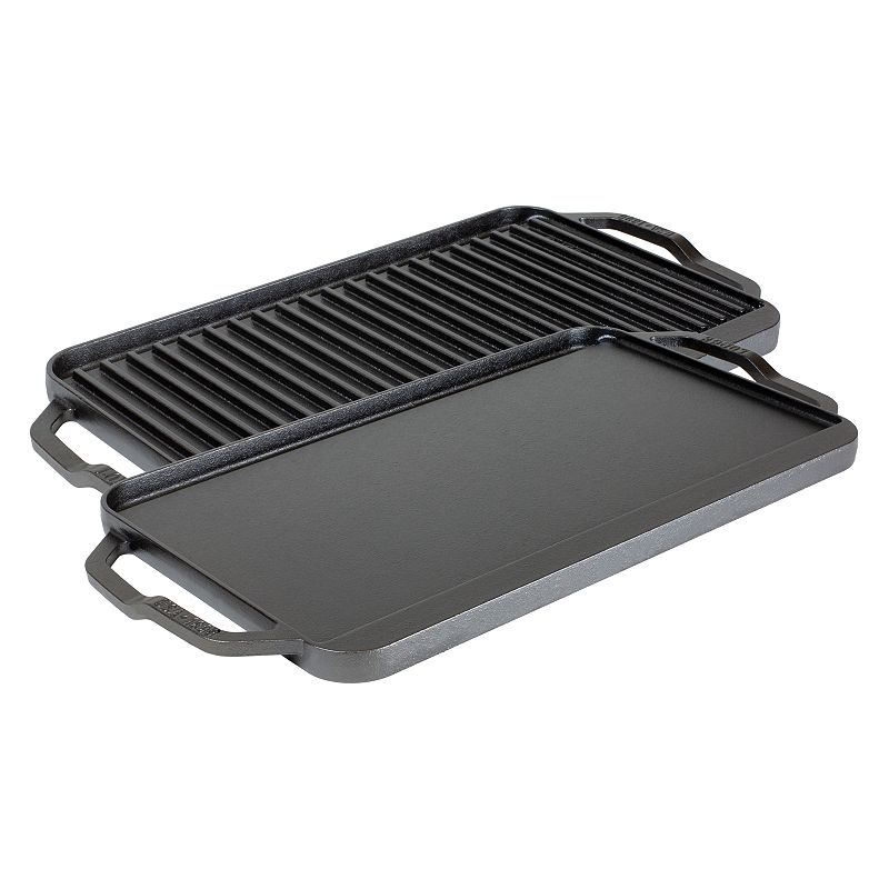 Lodge Chef Collection Pre-Seasoned Cast Iron Double Burner