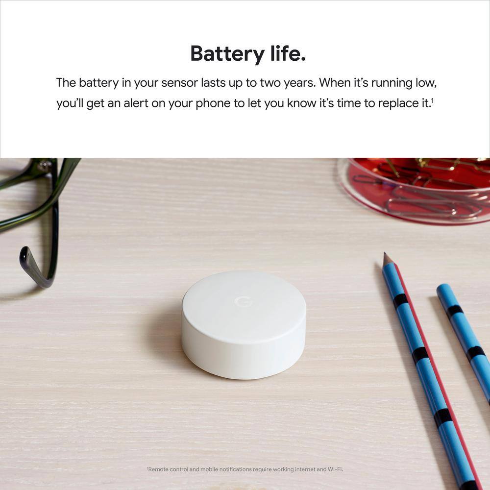 Google Nest Temperature Sensor - Smart Home Thermostat Sensor T5000SF