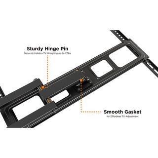 ProHT Full Motion Dual Arm TV Wall Mount for 37 in. - 70 in. Flat Panel TV's with 25 Degree Tilt 77 lb. Load Capacity 05413