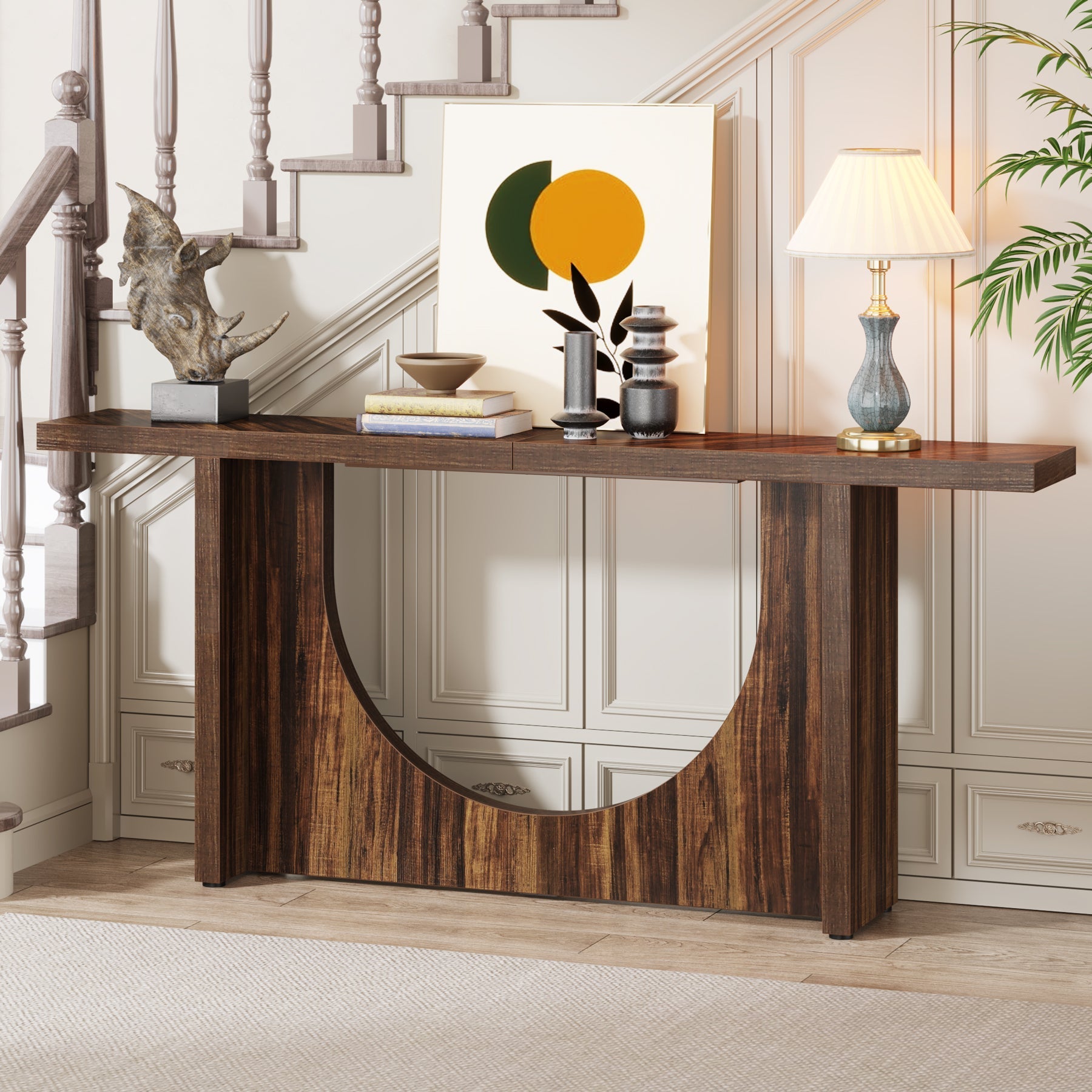 Farmhouse Console Table, 70.9