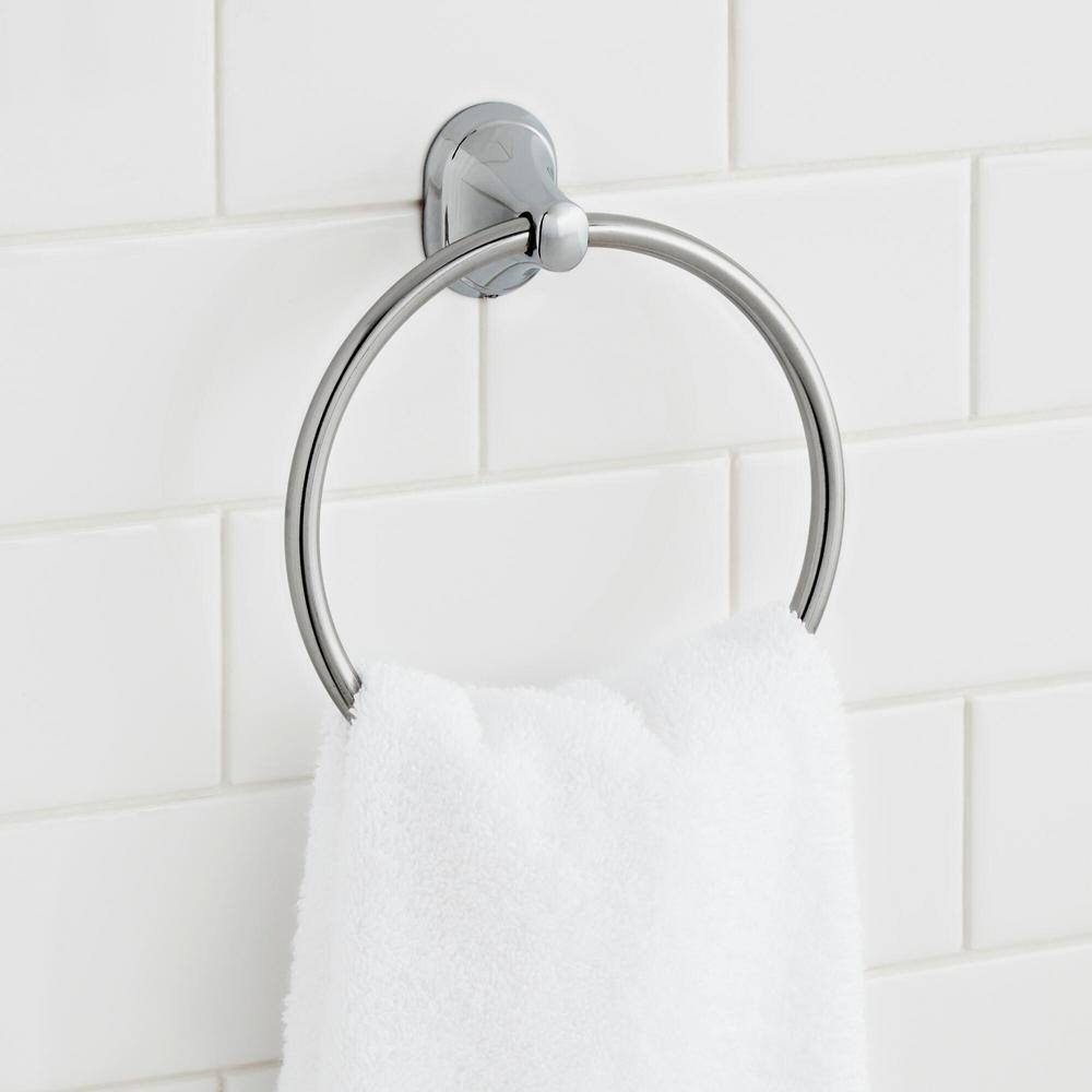 Glacier Bay Treyburn Towel Ring in Chrome BZ451600CP