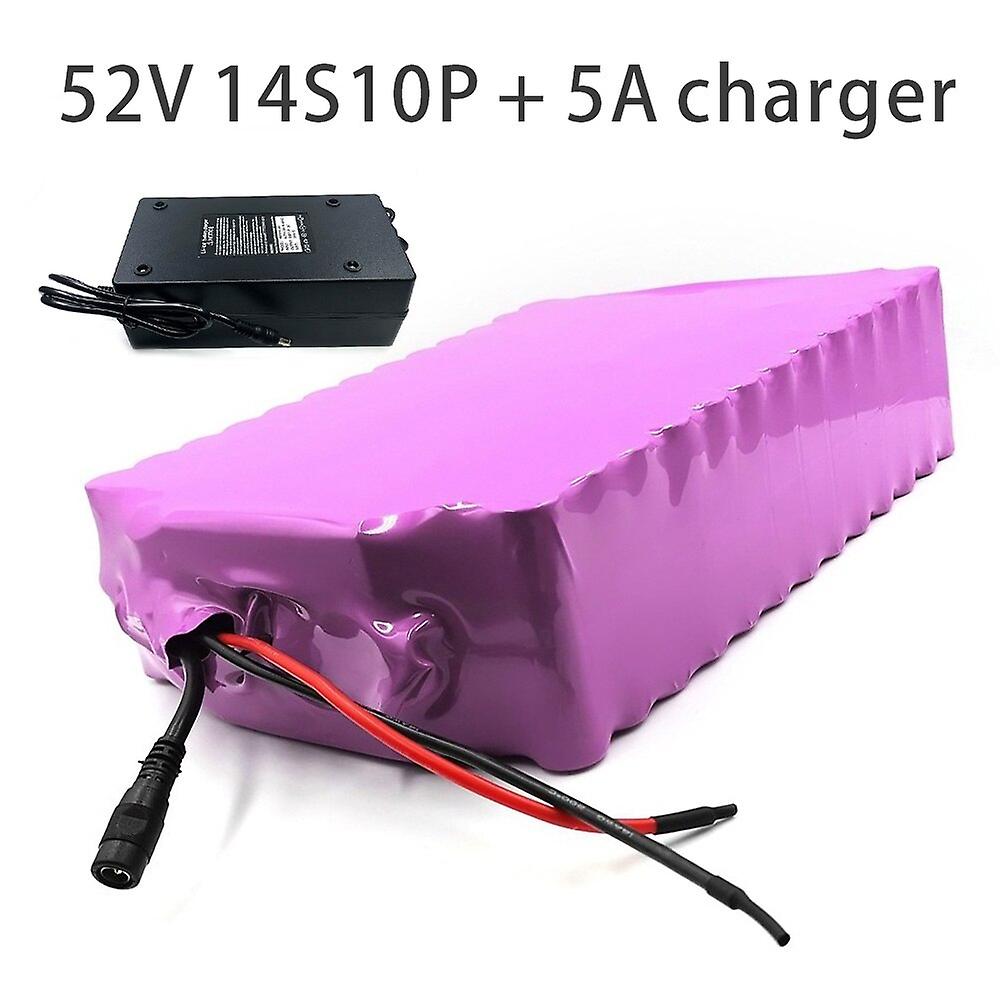 35ah 14s10p 52v 48v Battery E-bike Ebike Electric Bicycle Li-ion Customizable 275x190x70mm