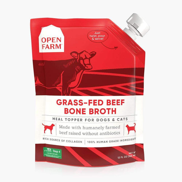 Open Farm Grass-Fed Beef Bone Broth for Dogs and Cats