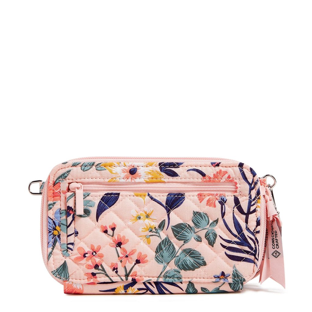 Vera Bradley  Rfid All In One Crossbody Bag In Paradise Coral