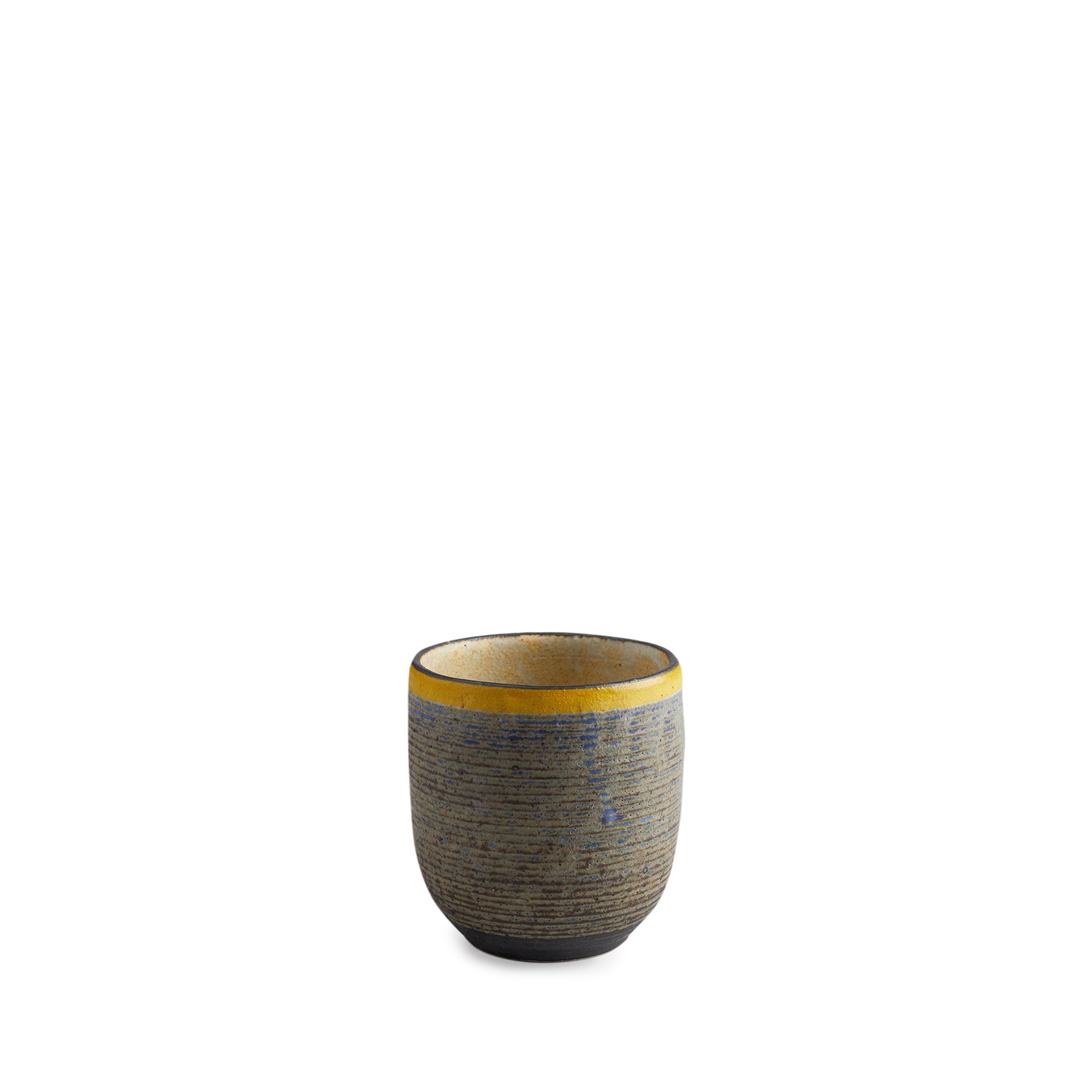 #45 Large Tumbler in Indigo with Yellow Ring