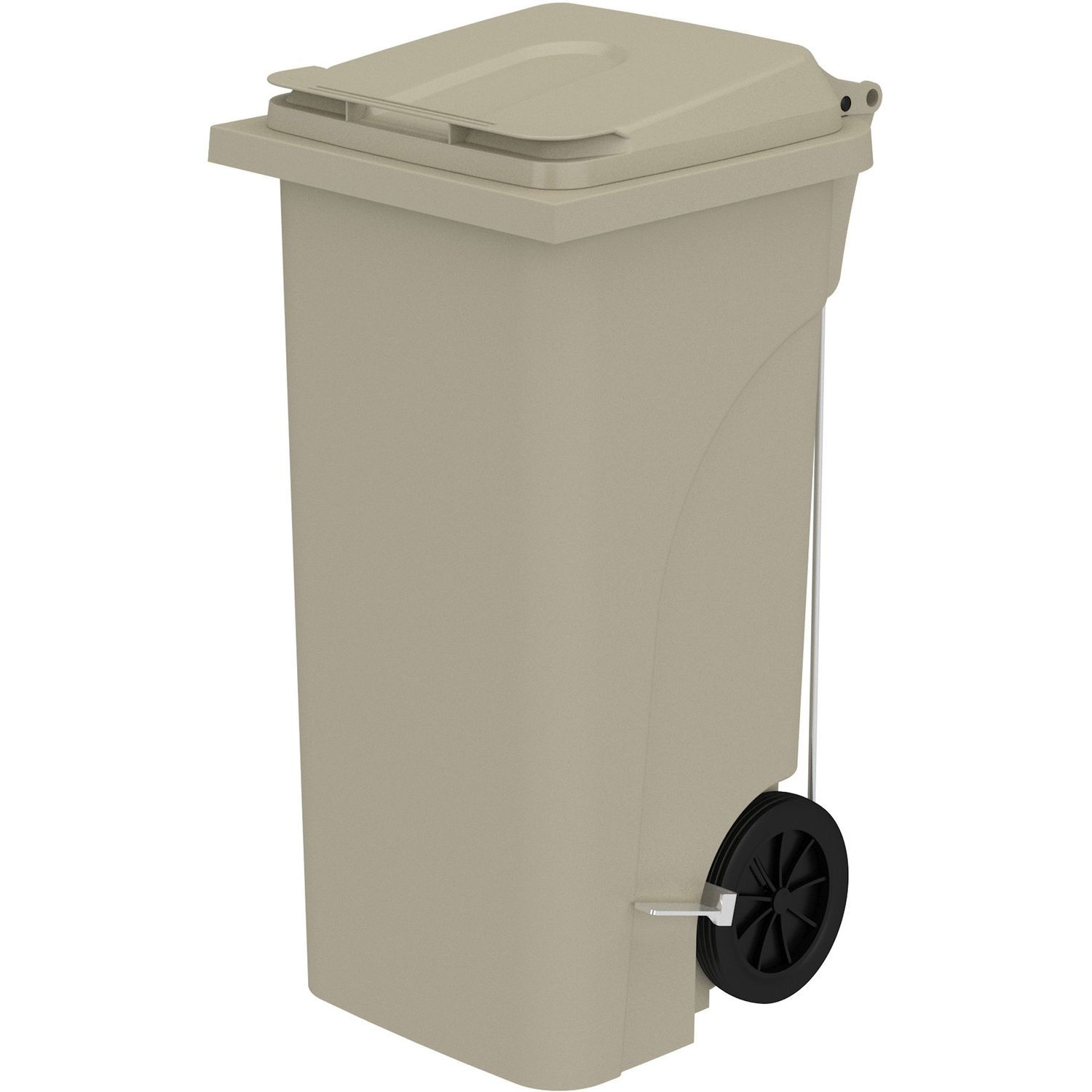 32 Gallon Plastic Step-On Receptacle by Safco Products SAF9926TN