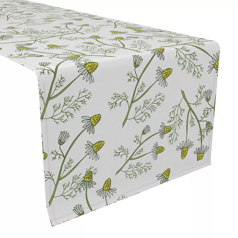 Table Runner， 100% Polyester， 12x72， Natures Flowers