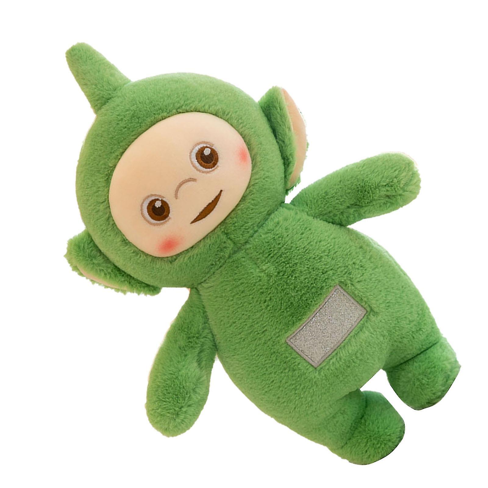 Stuffed Toy Soft Exquisite 3D Cotton Cute Expression Smoothing Bright Colors Plush Toy for Kids Girl Gifting Green 11.8in