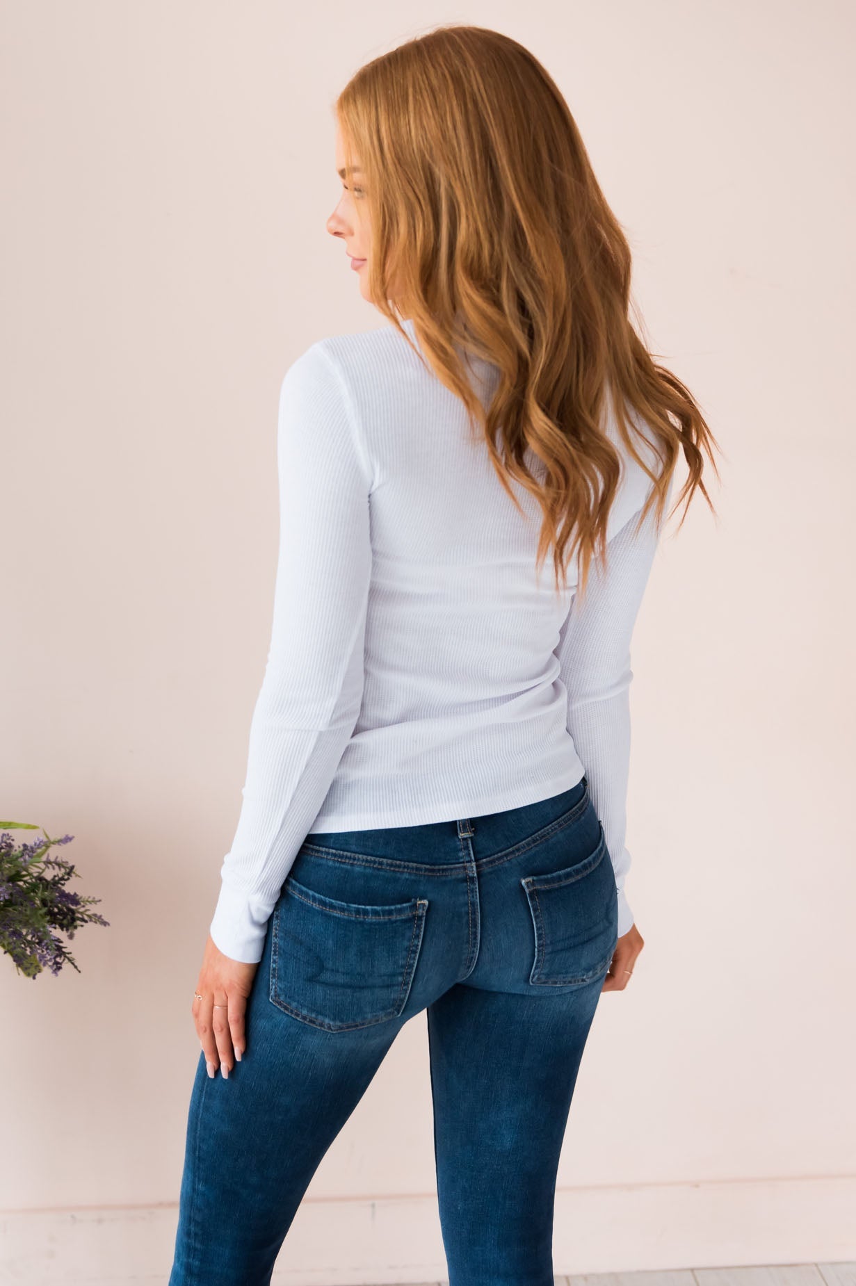 Changing Skies Modest Thermal Henley Top