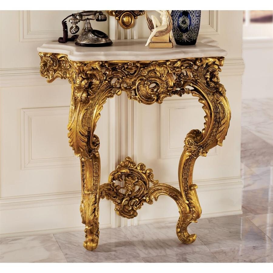 Design Toscano French Madame Antoinette Gold Entry Table