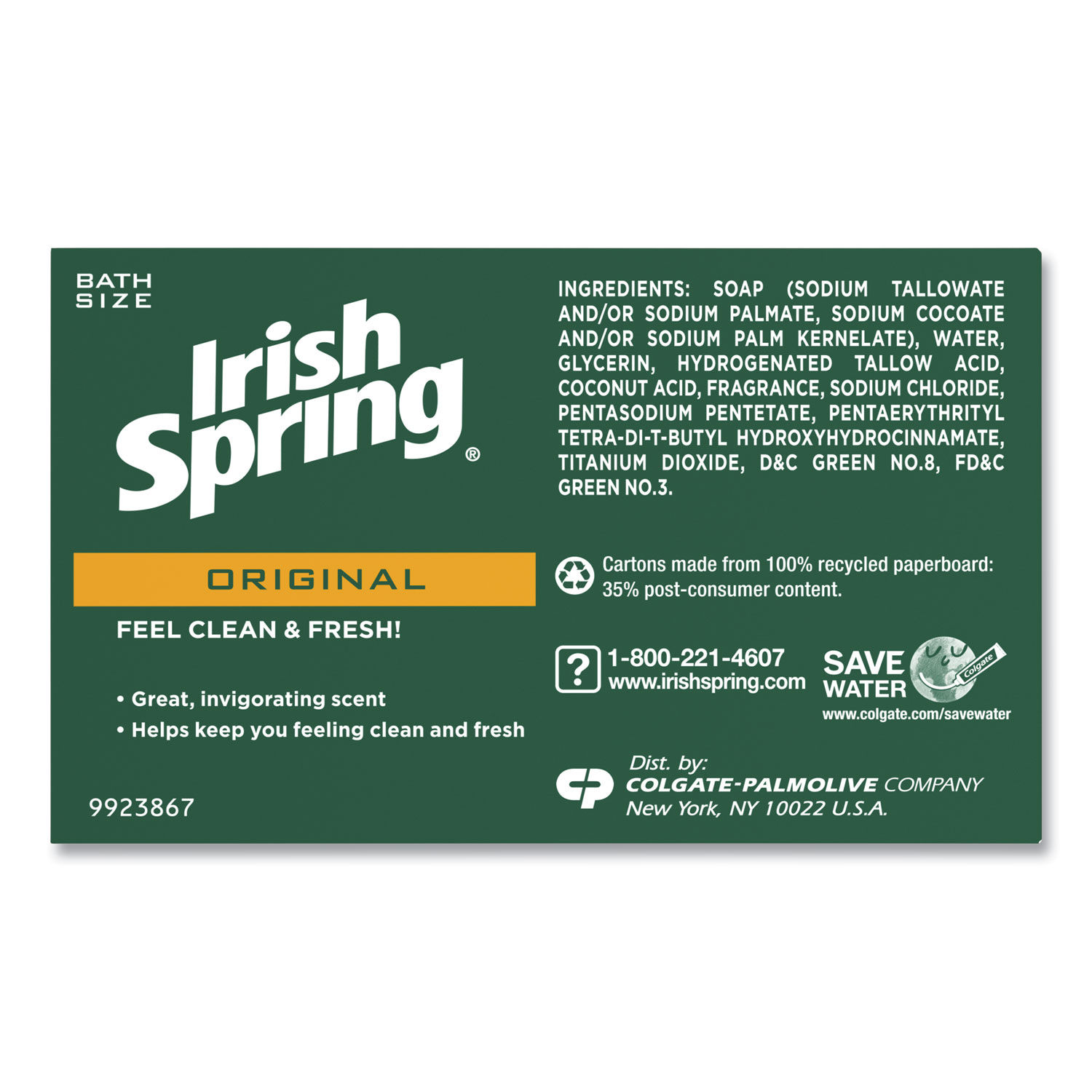 Bar Soap by Irish Springandreg; CPC14177