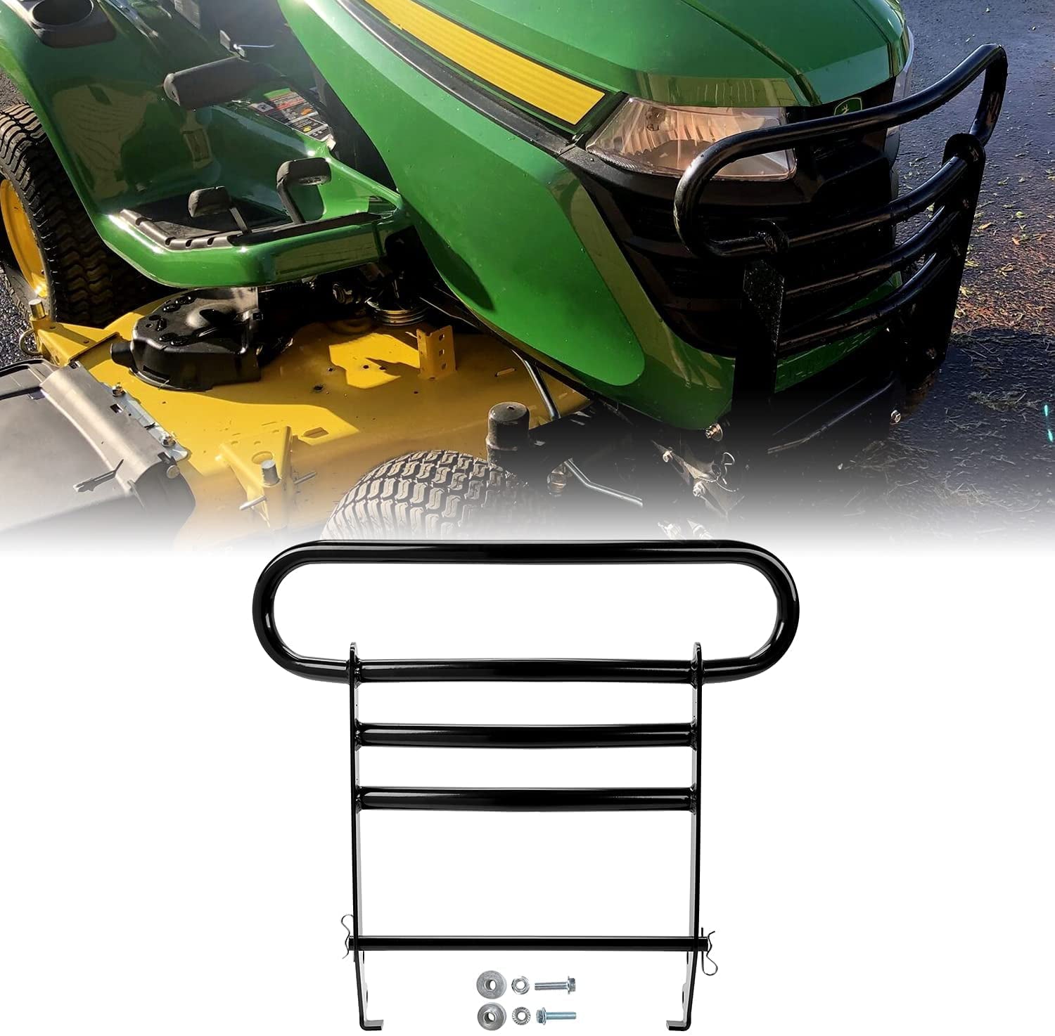 Kojem Front Brush Guard Protector Kit Compatible with John Deere X300 X500 Series Tractors BM23057