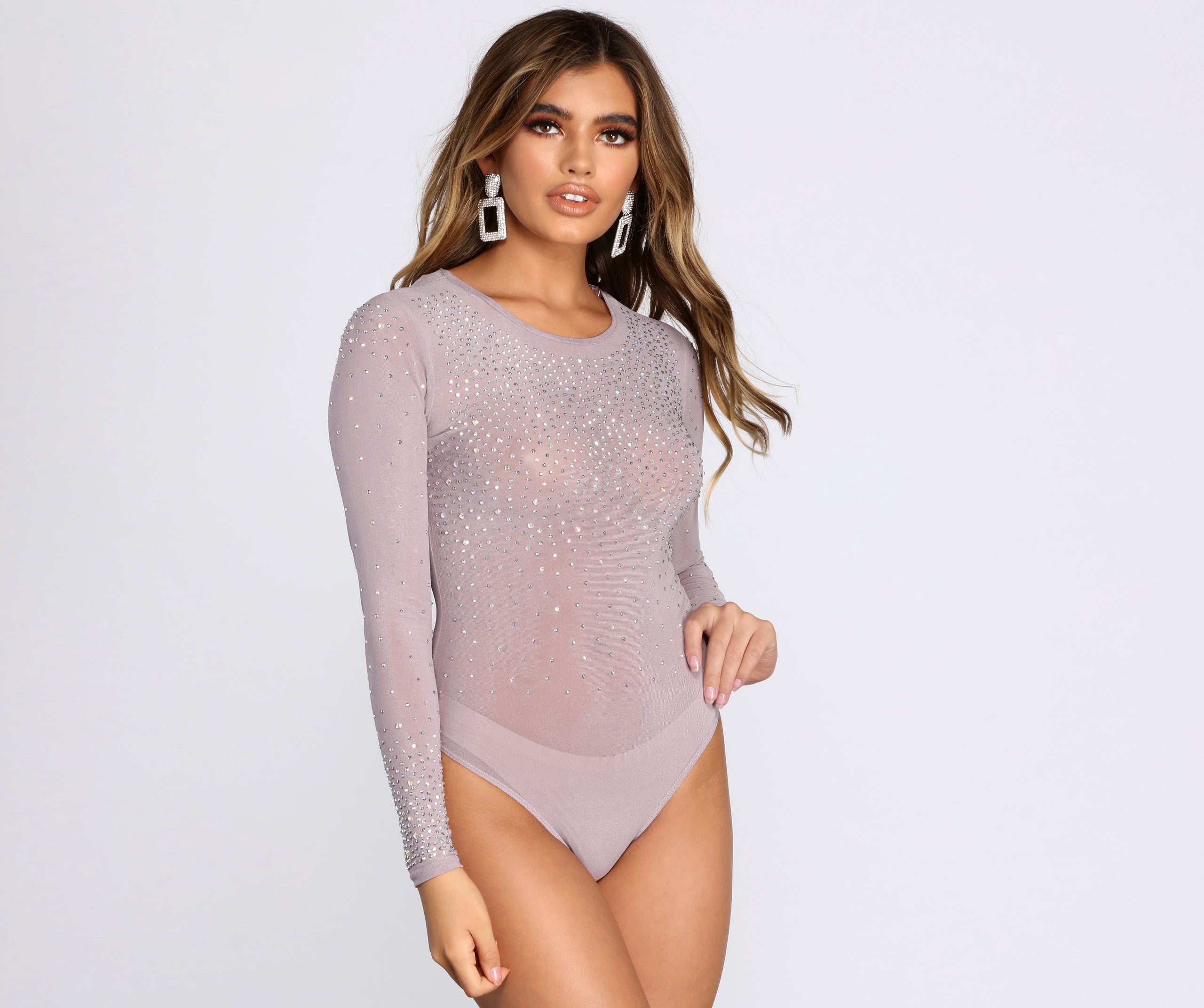 Mesh Icy Heat Stone Bodysuit